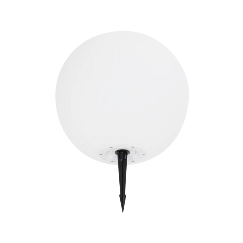 GLOBOSTAR® GARDENGLOW 71475 Μοντέρνο Φωτιστικό Κήπου Μπάλα με IR Ασύρματο Χειριστήριο LED 5W 400lm 360° DC 5V με USB-C με Ενσωματωμένο Φωτοβολταϊκό Panel 6V 1.5W & Επαναφορτιζόμενη Μπαταρία Li-ion 3.7V 3×18650 1800mAh Αδιάβροχο IP54 Πολύχρωμο RGBW Dimmable – Sanan SMD Chip – Γαλακτερό Λευκό – Μ35 x Π35 x Υ35cm – 2 Χρόνια Εγγύηση