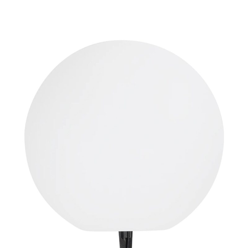 GLOBOSTAR® GARDENGLOW 71475 Μοντέρνο Φωτιστικό Κήπου Μπάλα με IR Ασύρματο Χειριστήριο LED 5W 400lm 360° DC 5V με USB-C με Ενσωματωμένο Φωτοβολταϊκό Panel 6V 1.5W & Επαναφορτιζόμενη Μπαταρία Li-ion 3.7V 3×18650 1800mAh Αδιάβροχο IP54 Πολύχρωμο RGBW Dimmable – Sanan SMD Chip – Γαλακτερό Λευκό – Μ35 x Π35 x Υ35cm – 2 Χρόνια Εγγύηση