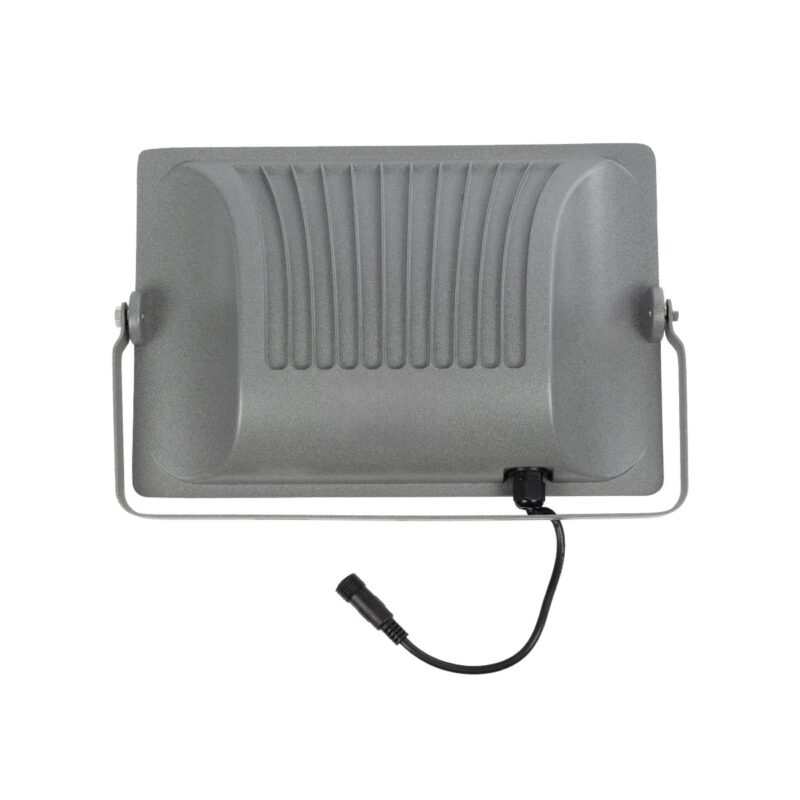 GLOBOSTAR® LUMOVOX 73068 Προβολέας LED 200W 10000lm 120° DC 5V με Φωτοβολταϊκό Panel 5V 12W & Επαναφορτιζόμενη Μπαταρία Li-ion 3.2V 10000mAh Αδιάβροχο IP67 Ψυχρό Λευκό 6000K – 180 x SMD2835 Sanan Chip – Γκρι Ανθρακί – Μ29.5 x Π5.5 x Υ19cm – 2 Χρόνια Εγγύηση