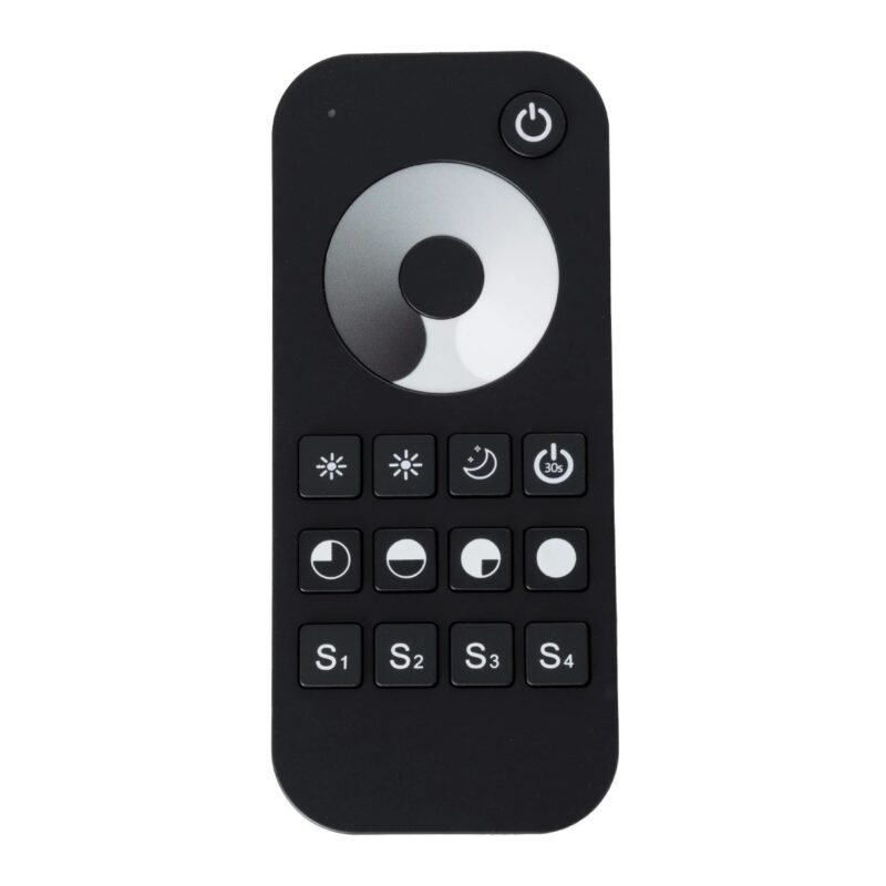 GloboStar® 73118 RT1+V1 SKYDANCE ΣΕΤ Dimmer & Ασύρματο Χειριστήριο Αφής 1 Group RF 2.4Ghz 8A Max DC 5-36V (288W) – DC 3V IP20 – 5 Χρόνια Εγγύηση