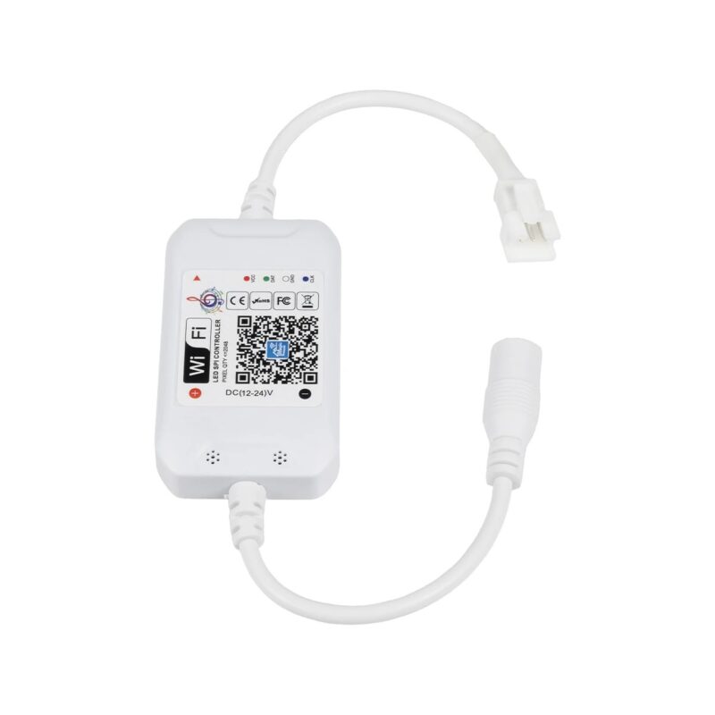 GLOBOSTAR® ZENGGE-WFMNA 73450 RF & WiFi 2.4G Ψηφιακός Pixel Addressable Controller DC 5-12-24V IP20 – WiFi 2.4G & Bluetooth – SPI/TTL Protocol 2048 IC – Μ10.5 x Π4.5 x Υ1.5cm – 2 Χρόνια Εγγύηση