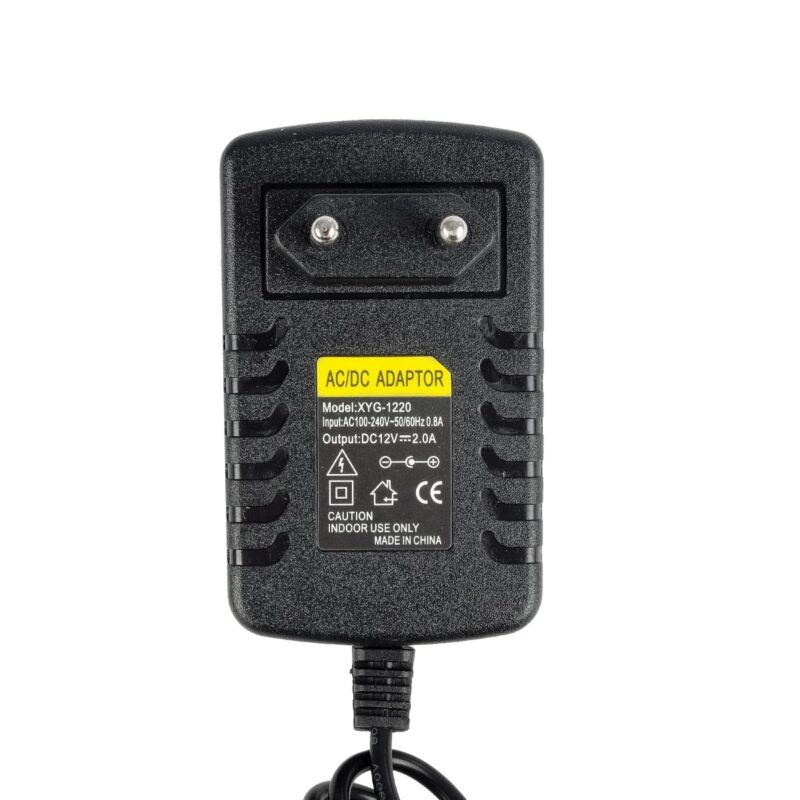 GLOBOSTAR® LUMIPLAST 73072 Τροφοδοτικό/Μετασχηματιστής SELV 24W 2A DC 12V IP20 – AC 220-240V σε DC 12V – Μ5 x Π7.5 x Υ8cm – 2 Χρόνια Εγγύηση
