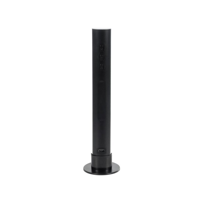 GLOBOSTAR® DIGICOLUMN 76562 Μοντέρνο Επιτραπέζιο Γραμμικό Ψηφιακό Φωτιστικό Digital Pixel Symphony Bar με WiFi Εφαρμογή LED 1.5W 90lm 120° DC 5V με USB-C & Επαναφορτιζόμενη Μπαταρία LiPo 601045 3.7V 280mAh IP20 Πολύχρωμο RGB Dimmable – Μαύρο – Μ5.6 x Π5.6 x Υ21.1cm – 2 Χρόνια Εγγύηση