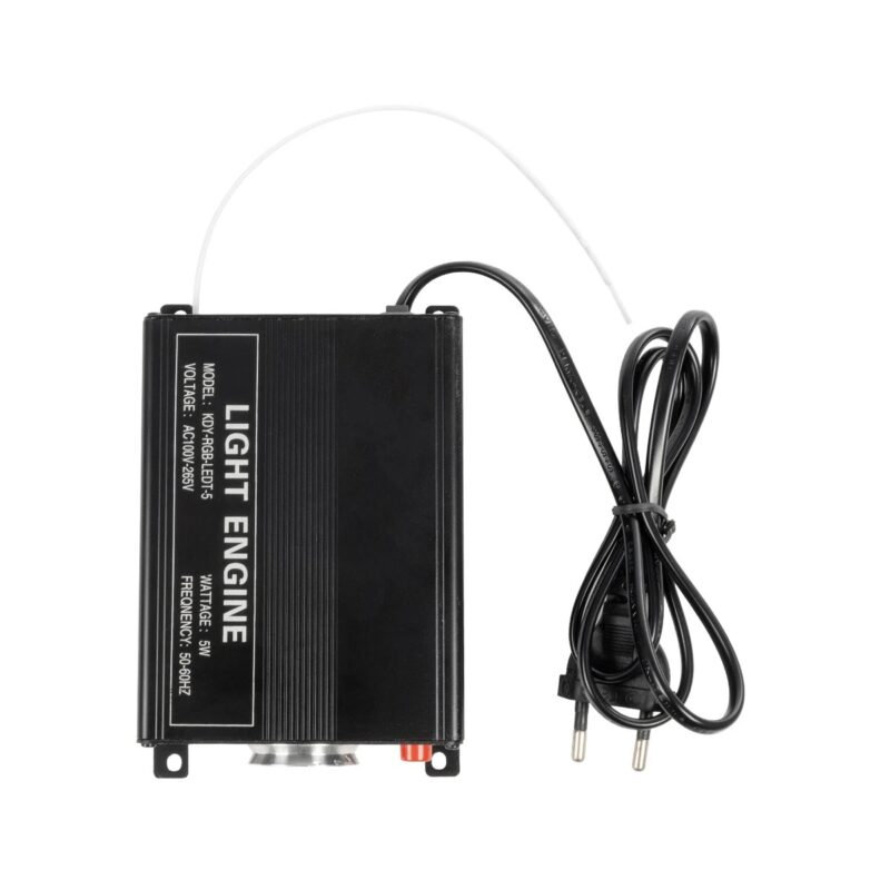 GLOBOSTAR® LUMOFIBRA 79613 Κιτ Συστήματος Οπτικής Ίνας με 150τεμ Φ1mm x Μ200cm & RF Ασύρματο Χειριστήριο LED 5W 200lm 1° AC 220-240V IP20 Πολύχρωμο RGB – Μ11.5 x Π9 x Υ4cm – 2 Χρόνια Εγγύηση