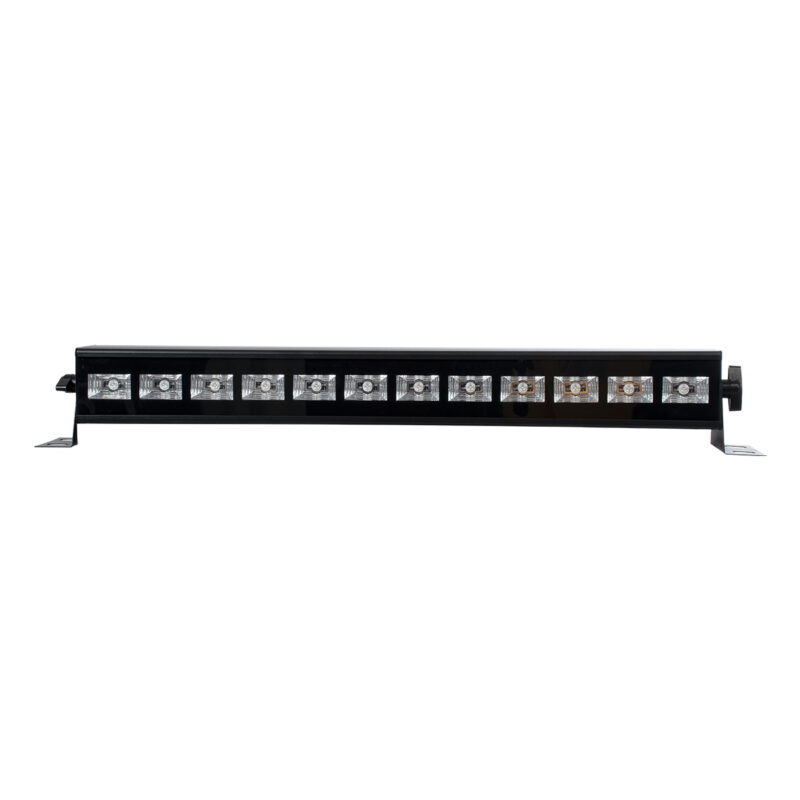 GLOBOSTAR® UVBAR 79660 Μπάρα Φωτισμού με IR Ασύρματο Χειριστήριο LED 36W 120° AC 220-240V IP20 Ultraviolet UV Black Light DMX512 – Star LED Chip – Μαύρο – Μ50 x Π6 x Υ6cm – 2 Χρόνια Εγγύηση