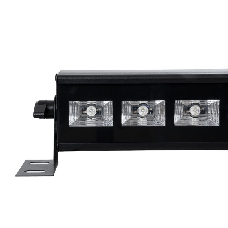 GLOBOSTAR® UVBAR 79660 Μπάρα Φωτισμού με IR Ασύρματο Χειριστήριο LED 36W 120° AC 220-240V IP20 Ultraviolet UV Black Light DMX512 – Star LED Chip – Μαύρο – Μ50 x Π6 x Υ6cm – 2 Χρόνια Εγγύηση