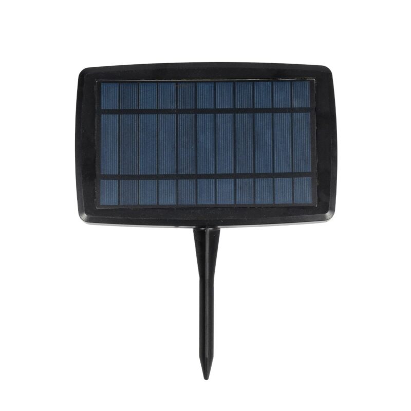 GLOBOSTAR® TWILIGHT 79668 Μοντέρνο Φωτιστικό Κήπου Γιρλάντα 10.5m με 30 Λάμπες & IR Ασύρματο Χειριστήριο LED 18W 1620lm 360° DC 3.7V με Ενσωματωμένο Φωτοβολταϊκό Panel 5.5V 3W & Επαναφορτιζόμενη Μπαταρία Li-ion 3.6V 2×18650 4400mAh Αδιάβροχο IP65 Θερμό Λευκό 2700Κ Dimmable – Sanan SMD Chip – Μαύρο & Διάφανο – Μ1050 x Π4 x Υ7cm – 2 Χρόνια Εγγύηση
