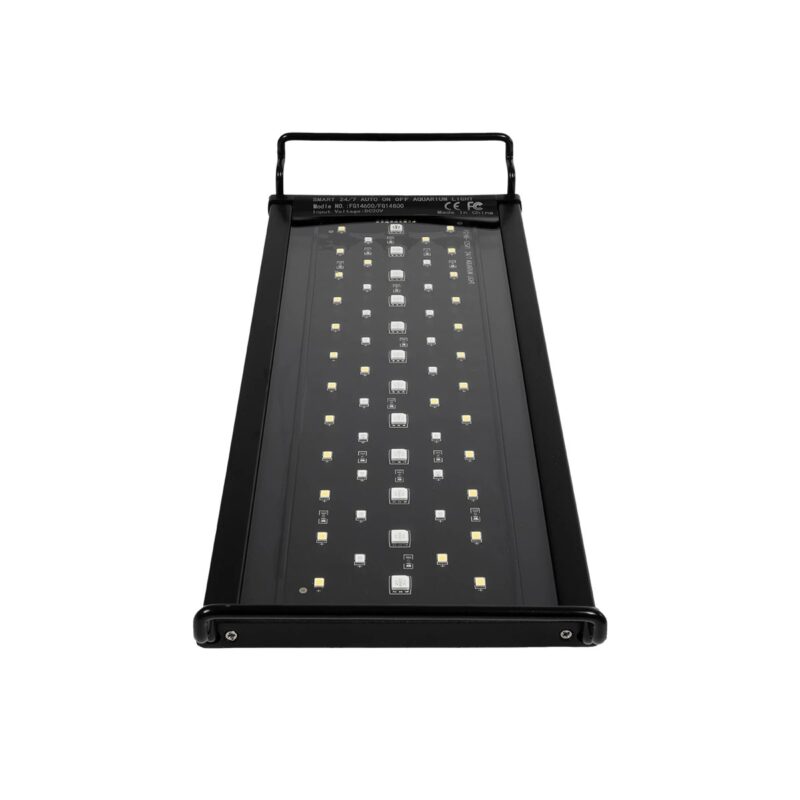 GLOBOSTAR® AQUARIUS 79678 Φωτιστικό Ενυδρείου με Ενσωματωμένο Χειριστήριο LED 12W 600lm 120° AC 220-240V Αδιάβροχο IP44 Πολύχρωμο RGBW Dimmable – Sanan SMD Chip – Μαύρο – Μ30 x Π11 x Υ3cm – 2 Χρόνια Εγγύηση