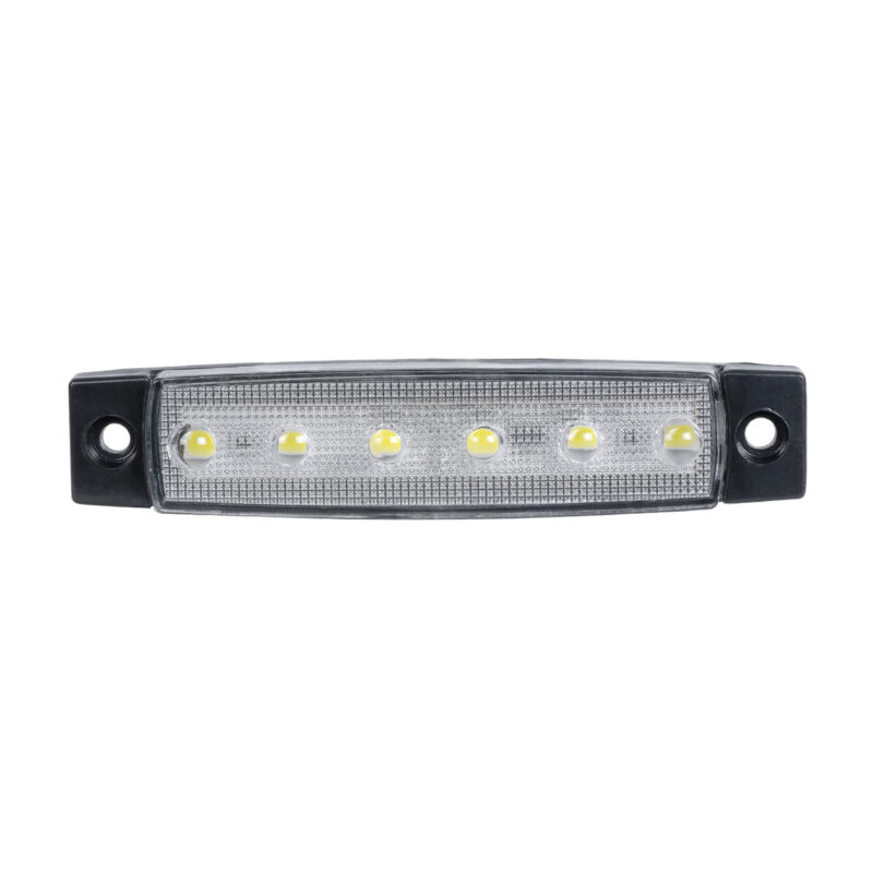 GLOBOSTAR® SIDEMARKER 79900 Φώτα Όγκου Οχημάτων LED 1.5W 150lm 120° DC 10-30V Αδιάβροχο IP66 Ψυχρό Λευκό 6000Κ – 6 x SMD2835 Sanan Chip – Μ9.5 x Π2 x Υ1.1cm – 1 Χρόνο Εγγύηση