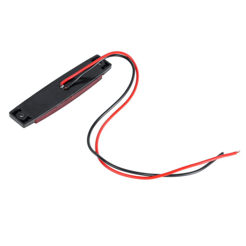 GLOBOSTAR® SIDEMARKER 79901 Φώτα Όγκου Οχημάτων LED 1.5W 75lm 120° DC 10-30V Αδιάβροχο IP66 Κόκκινο – 6 x SMD2835 Sanan Chip – Μ9.5 x Π2 x Υ1.1cm – 1 Χρόνο Εγγύηση