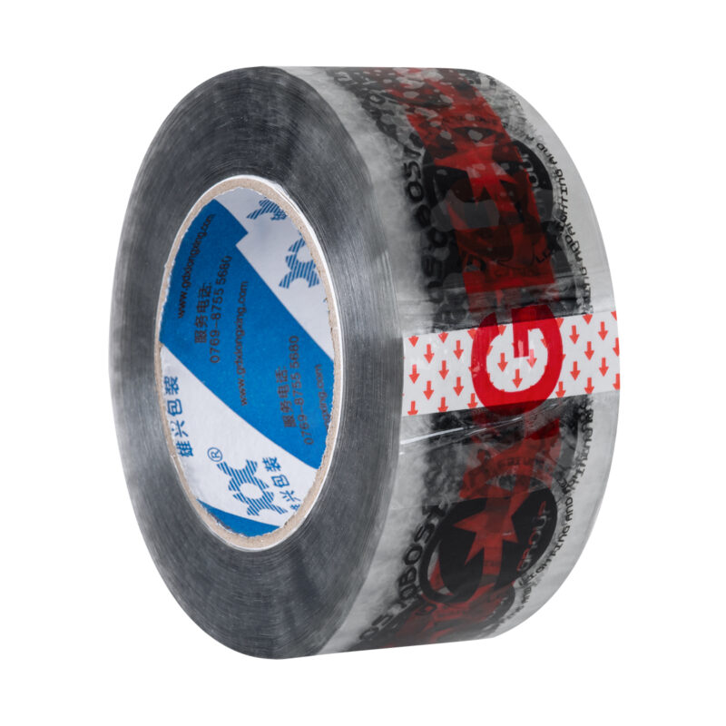 GLOBOSTAR® PACKAGING 79964 Αυτοκόλλητη Ταινία Συσκευασίας Υψηλής Ποιότητας Φάρδους 5.5cm & Μήκους 150 Μέτρων – Διάφανο & Μαύρο – GLOBOSTAR & ΕΥΘΡΑΥΣΤΟ – Μ15000 x Π5.5 x Υ0.01cm