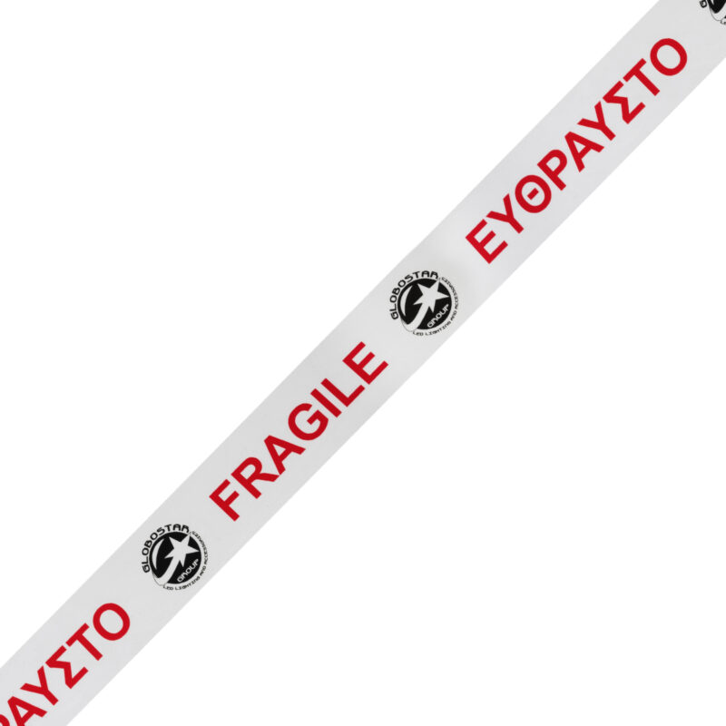 GLOBOSTAR® PACKAGING 79964 Αυτοκόλλητη Ταινία Συσκευασίας Υψηλής Ποιότητας Φάρδους 5.5cm & Μήκους 150 Μέτρων – Διάφανο & Μαύρο – GLOBOSTAR & ΕΥΘΡΑΥΣΤΟ – Μ15000 x Π5.5 x Υ0.01cm