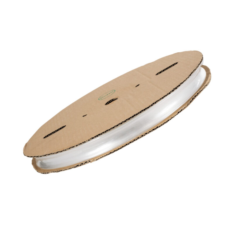 GLOBOSTAR® SHRINKTUBE 79968-1 Θερμοσυστελλόμενο Μακαρόνι Στεγανοποίησης για Neon Flex LED Αδιάβροχο IP65 – Διάφανο – Μ20 x Π2 x Υ2cm/Π1 x Υ1cm