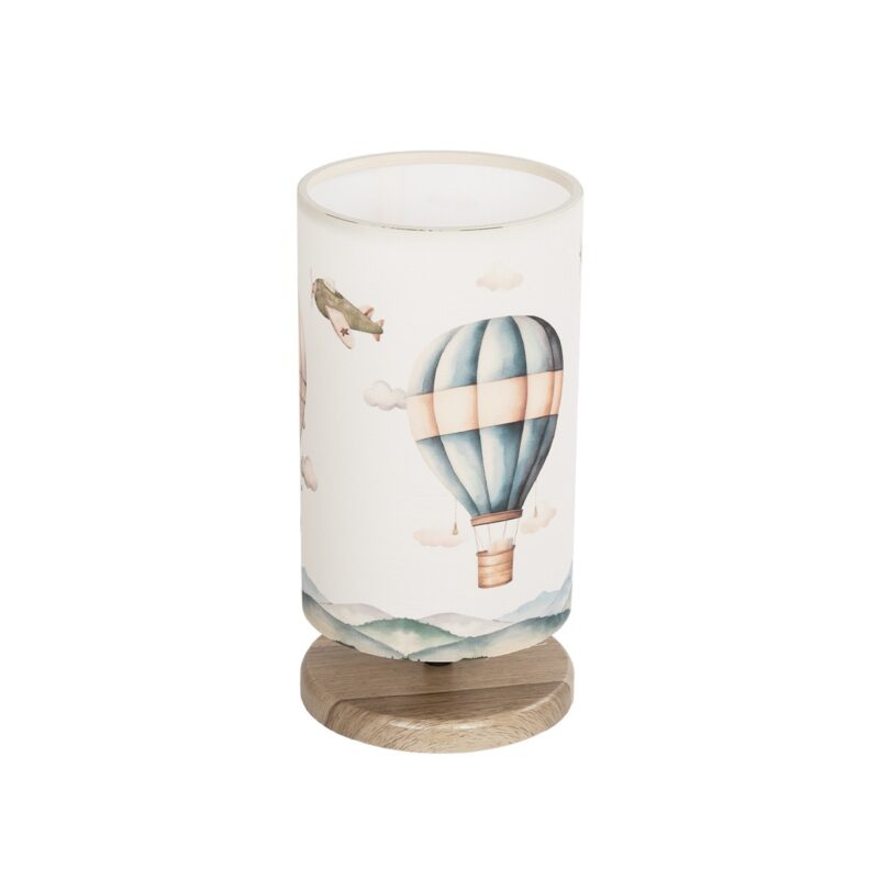 GLOBOSTAR® BALLON 204-0145 Παιδικό Επιτραπέζιο Φωτιστικό Πορτατίφ με Ντουί 1 x E14 AC 220-240V IP20 – Πολύχρωμο – Μ15 x Π15 x Υ30cm