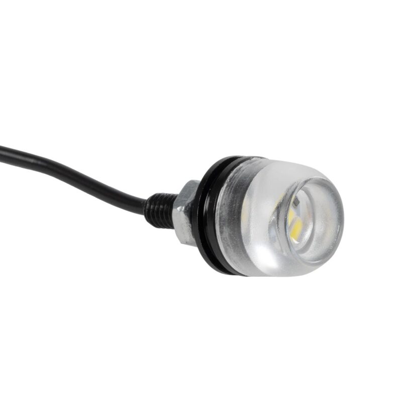 GLOBOSTAR® PLATELIGHT 81632 Φως Πινακίδας & DRL LED 3W/6W 270lm/540lm 120° DC 12V Αδιάβροχο IP65 Ψυχρό Λευκό 6000K – Μαύρο – Μ1.8 x Π3.8 x Υ1.8cm / Q0.5cm – Πακέτο 2 Τεμαχίων – 1 Χρόνο Εγγύηση
