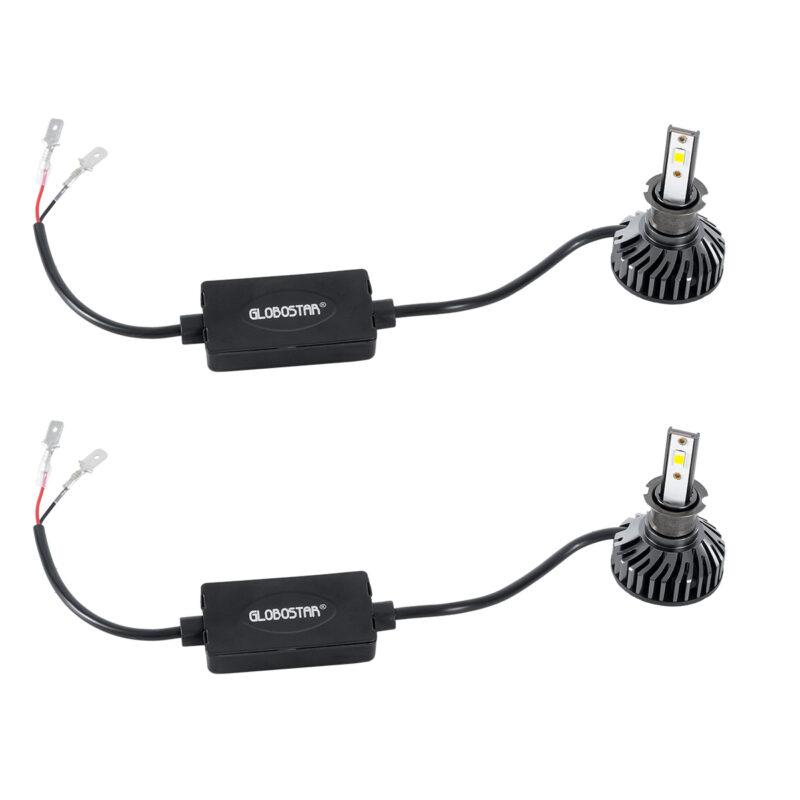 GloboStar® 82021 H3 F2 Line KIT Βασικού Φωτισμού Αυτοκινήτου & Φορτηγού 3rd Generation Can-Bus Series LED CREE CXB COB 30/60W 3500lm/7000lm DC 12V Αδιάβροχο IP65 Ψυχρό Λευκό 6000K