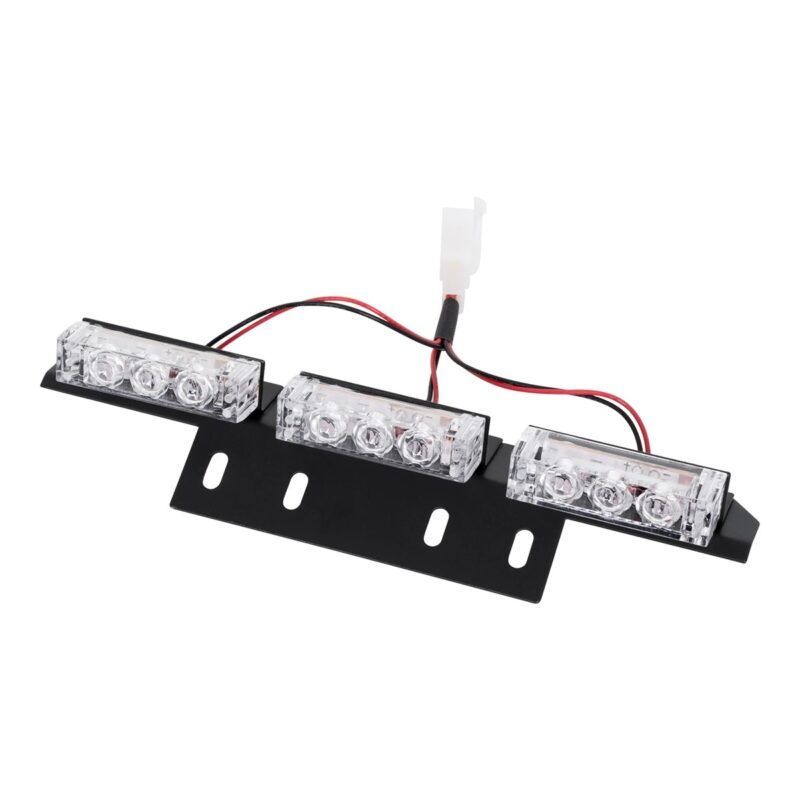 GloboStar® 85017 PRO Series ΣΕΤ 4 x 3 Μπάρες Σήμανσης Οχήματος Οδικής Βοήθειας για Αυτοκίνητα & Φορτηγά 3 Προγραμμάτων Φωτισμού STROBE LED HIGH POWER 36W DC 10-30V Αδιάβροχο IP65 Κόκκινο & Μπλε-  Μ18 x Π4.5 x Υ3cm – 2 Χρόνια Εγγύηση