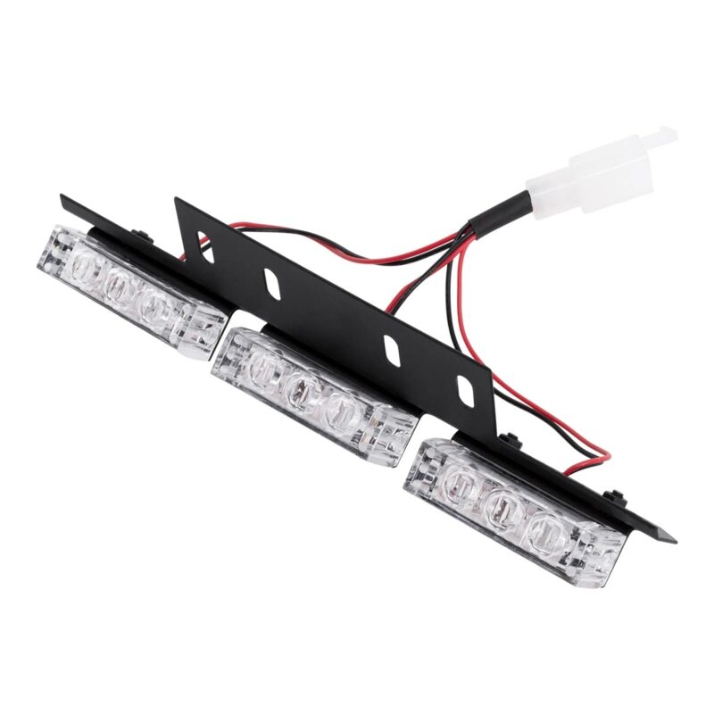 GloboStar® 85017 PRO Series ΣΕΤ 4 x 3 Μπάρες Σήμανσης Οχήματος Οδικής Βοήθειας για Αυτοκίνητα & Φορτηγά 3 Προγραμμάτων Φωτισμού STROBE LED HIGH POWER 36W DC 10-30V Αδιάβροχο IP65 Κόκκινο & Μπλε-  Μ18 x Π4.5 x Υ3cm – 2 Χρόνια Εγγύηση