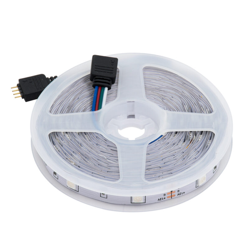 GLOBOSTAR® CHROMAWAVE 85813 Σετ Ταινίας με Τροφοδοτικό με IR Ασύρματο Χειριστήριο & Λειτουργία μέσω WiFi APP LED 72W 4320lm 120° AC 220-240V IP20 600 x SMD5050 Chip Πολύχρωμο RGB Dimmable – Sanan SMD Chip – Μ1000 x Π1 x Υ0.3cm – Δύο Ρολά 5 Μέτρων – 2 Χρόνια Εγγύηση