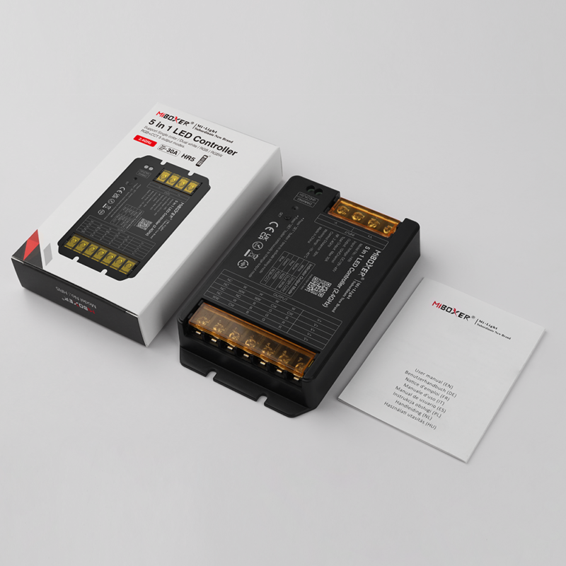 MiBoxer RF Controller/Dimmer για Ταινίες LED 12/48V Max 1440W Μονόχ/CCT/RGB/RGBW/RGB+CCT  HR5