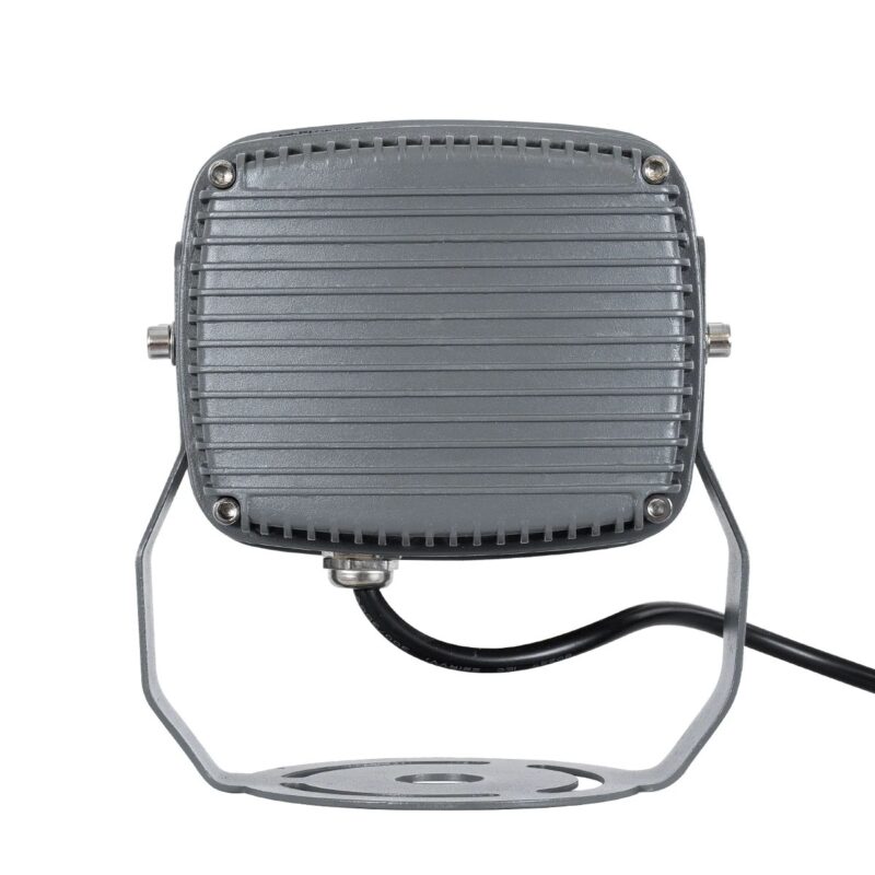 GLOBOSTAR® FLOODXENA 90125 Προβολέας Σποτ Wall Washer LED 12W 1020lm 10° AC 220-240V Αδιάβροχο IP65 Φούξια – Bridgelux SMD Chip – Γκρι Ανθρακί – Μ13.5 x Π11 x Υ15cm – 3 Χρόνια Εγγύηση