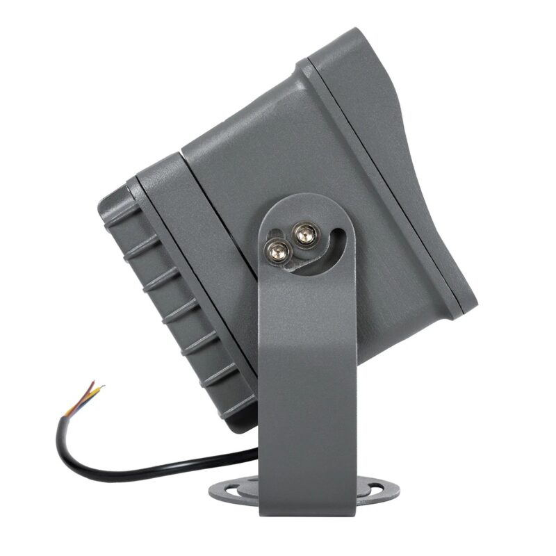 GLOBOSTAR® FLOODXENA 90132 Προβολέας Σποτ Wall Washer LED 24W 2040lm 10° AC 220-240V Αδιάβροχο IP65 Φούξια – Bridgelux SMD Chip – Γκρι Ανθρακί – Μ18 x Π13.5 x Υ18cm – 3 Χρόνια Εγγύηση
