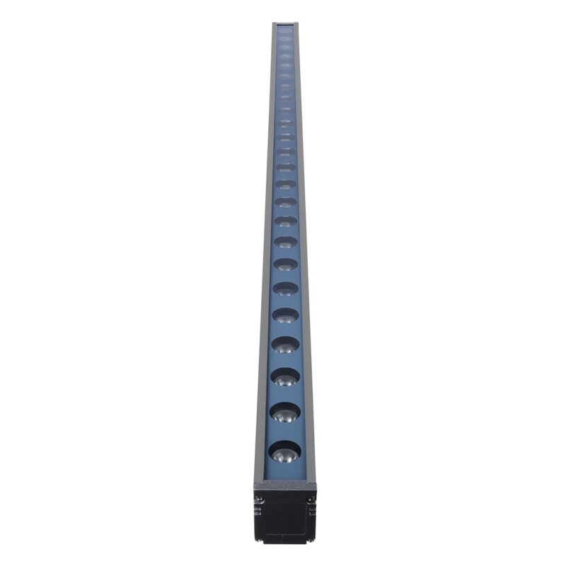 GLOBOSTAR® WASHERMARGO 90153 Μπάρα Φωτισμού Wall Washer LED 24W 2880lm 30° DC 24V Αδιάβροχο IP66 Ψυχρό Λευκό 6000K Dimmable – Bridgelux SMD Chip – Γκρι Ανθρακί – Μ100 x Π8.5 x Υ4cm – 3 Χρόνια Εγγύηση