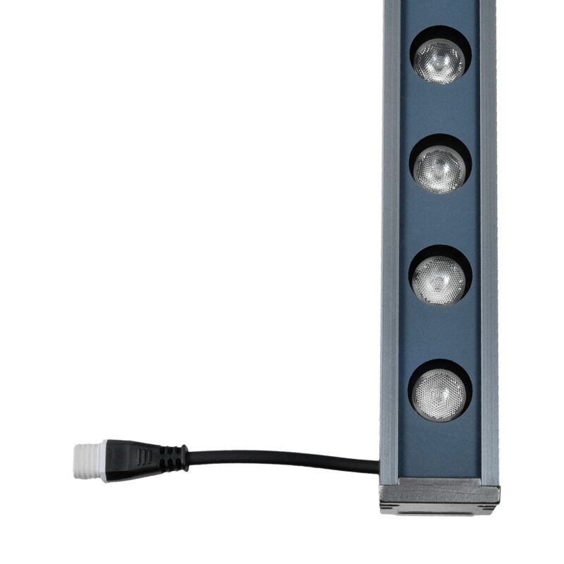 GLOBOSTAR® WASHERMARGO 90155 Μπάρα Φωτισμού Wall Washer LED 24W 2040lm 30° DC 24V Αδιάβροχο IP66 Ροζ Dimmable – Bridgelux SMD Chip – Γκρι Ανθρακί – Μ100 x Π4 x Υ5cm – 3 Χρόνια Εγγύηση