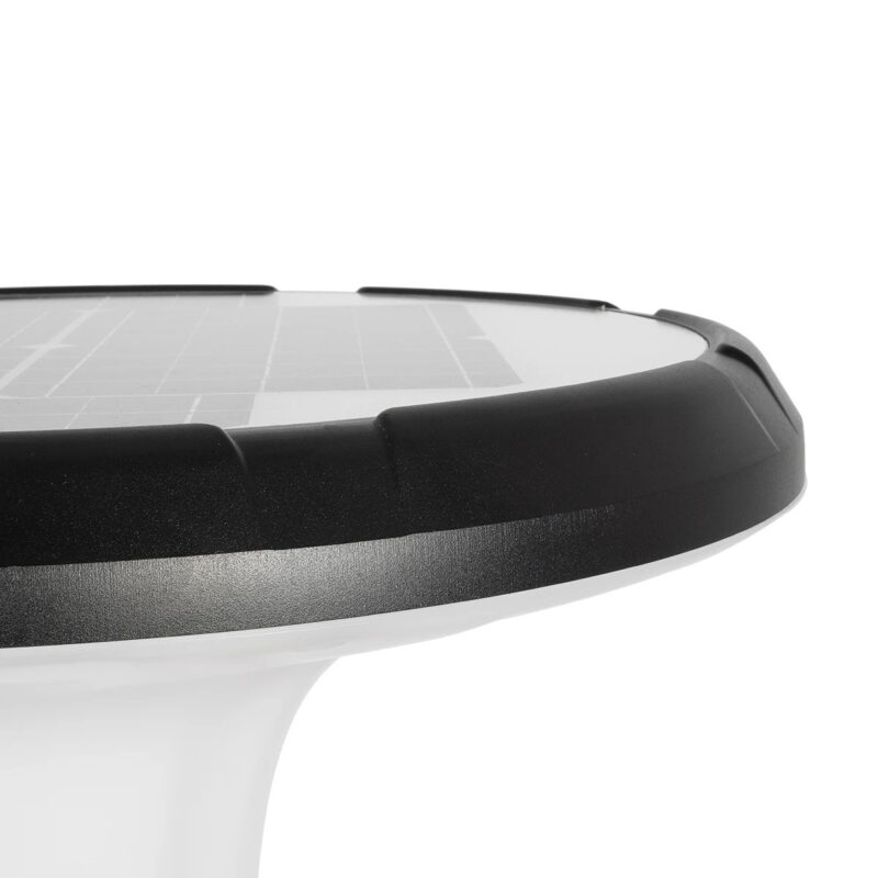 Globostar® SQUARE 90504 Φωτιστικό Κεφαλής Post Top Πλατείας/Πάρκου/Κήπου LED 25W 1000lm με Ανιχνευτή Κίνησης και Αισθητήρα Νυχτός IP65 Ψυχρό Λευκό 6000K – 2 Χρόνια Εγγύηση