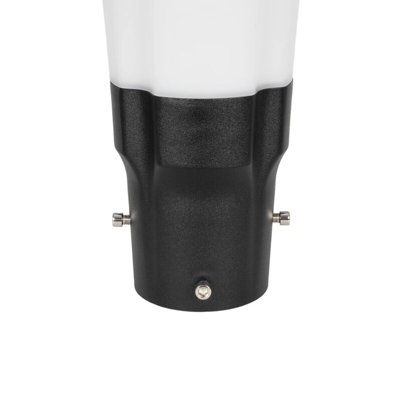 Globostar® SQUARE 90504 Φωτιστικό Κεφαλής Post Top Πλατείας/Πάρκου/Κήπου LED 25W 1000lm με Ανιχνευτή Κίνησης και Αισθητήρα Νυχτός IP65 Ψυχρό Λευκό 6000K – 2 Χρόνια Εγγύηση