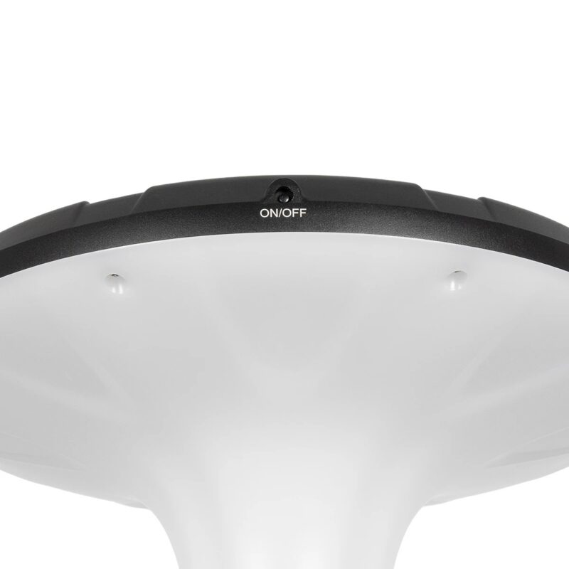 Globostar® SQUARE 90504 Φωτιστικό Κεφαλής Post Top Πλατείας/Πάρκου/Κήπου LED 25W 1000lm με Ανιχνευτή Κίνησης και Αισθητήρα Νυχτός IP65 Ψυχρό Λευκό 6000K – 2 Χρόνια Εγγύηση