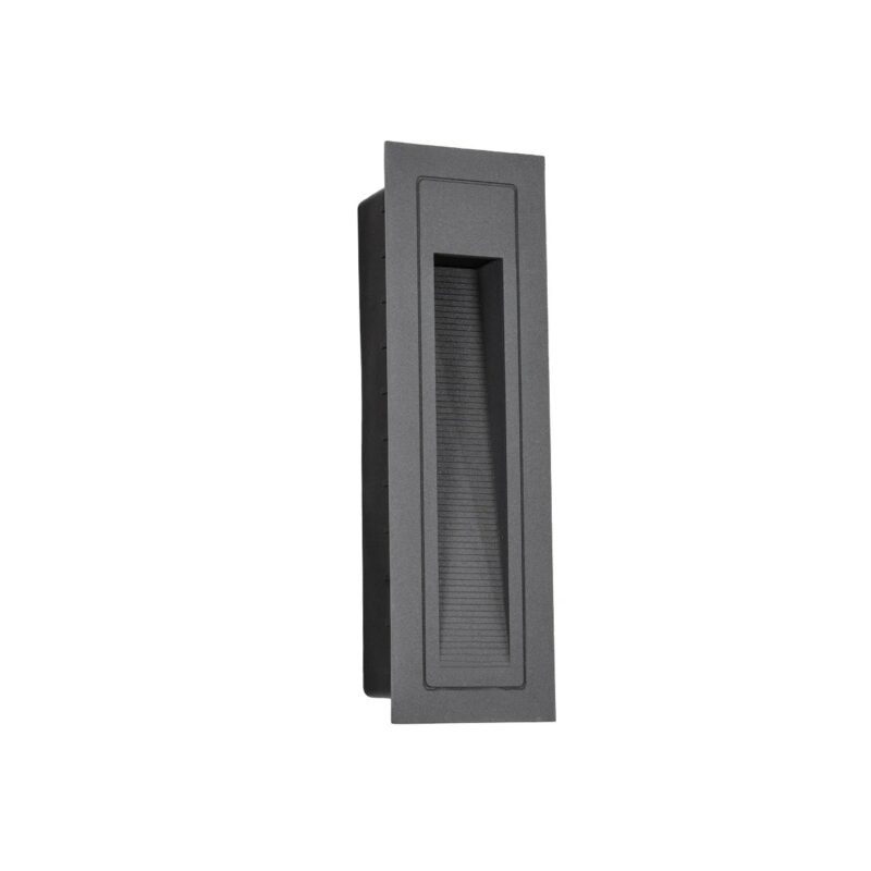 kelvo® STEPART KLV-101-0093 Χωνευτό Φωτιστικό Σκαλοπατιού / Διαδρόμου LED 3W 375lm 45° AC 220-240V Αδιάβροχο IP65 Θερμό Λευκό 2700K – Lumileds SMD Chip & TÜV SÜD Driver – Γκρι Ανθρακί Ματ – Μ6.5 x Π6.5 x Υ21cm / Q5.4 x 18.9cm – 5 Χρόνια Εγγύηση