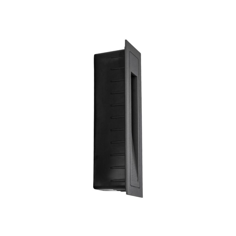 kelvo® STEPART KLV-101-0093 Χωνευτό Φωτιστικό Σκαλοπατιού / Διαδρόμου LED 3W 375lm 45° AC 220-240V Αδιάβροχο IP65 Θερμό Λευκό 2700K – Lumileds SMD Chip & TÜV SÜD Driver – Γκρι Ανθρακί Ματ – Μ6.5 x Π6.5 x Υ21cm / Q5.4 x 18.9cm – 5 Χρόνια Εγγύηση
