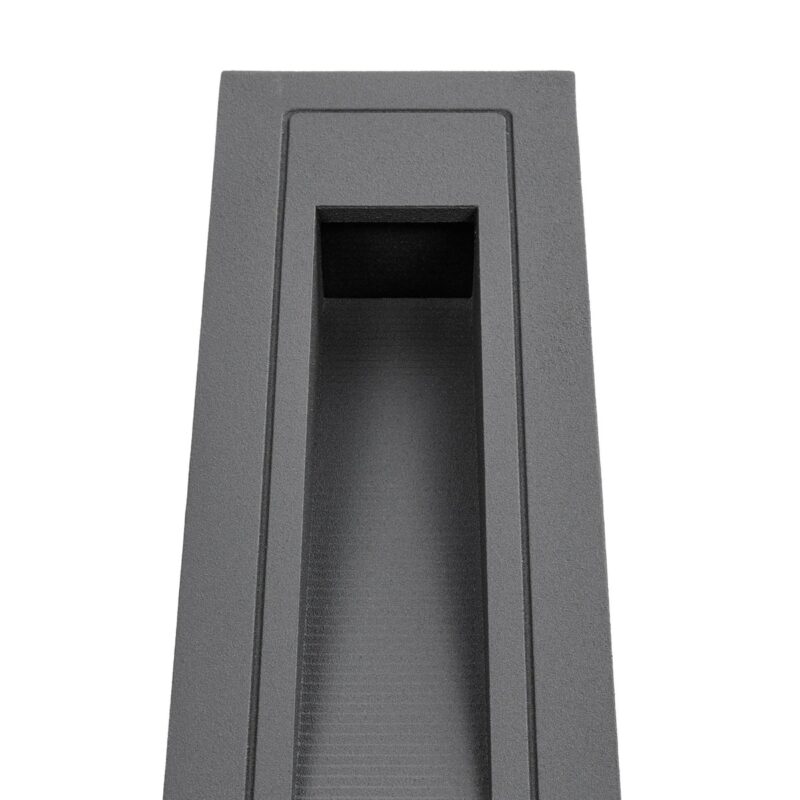 kelvo® STEPART KLV-101-0093 Χωνευτό Φωτιστικό Σκαλοπατιού / Διαδρόμου LED 3W 375lm 45° AC 220-240V Αδιάβροχο IP65 Θερμό Λευκό 2700K – Lumileds SMD Chip & TÜV SÜD Driver – Γκρι Ανθρακί Ματ – Μ6.5 x Π6.5 x Υ21cm / Q5.4 x 18.9cm – 5 Χρόνια Εγγύηση