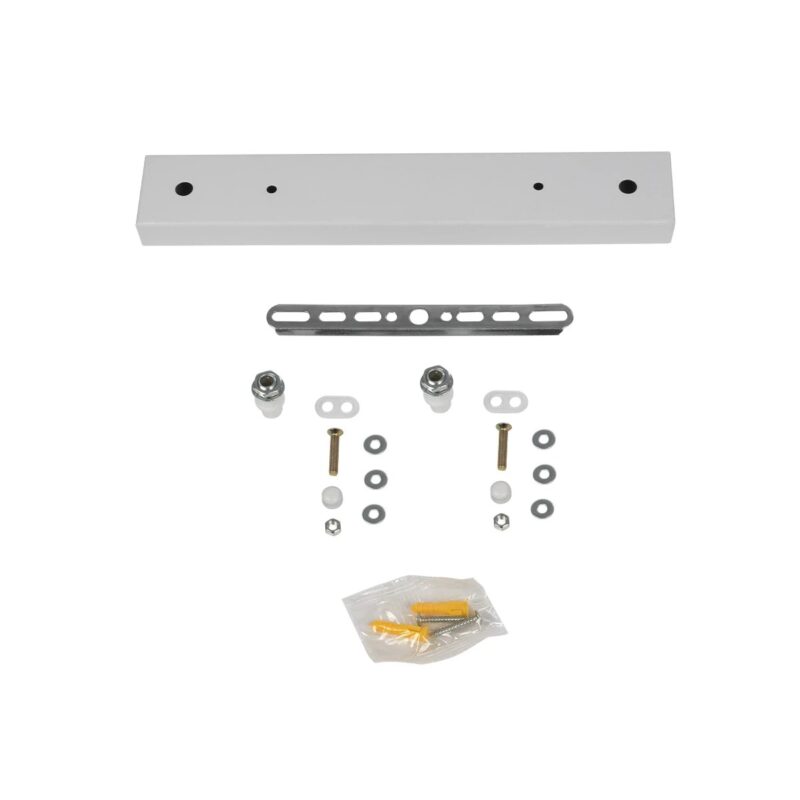 GLOBOSTAR® WALLBASE 77520 Γραμμική Μεταλλική Ροζέτα για Κρέμαση 2 Φωτιστικών – Λευκό – Μ30 x Π5 x Υ4cm