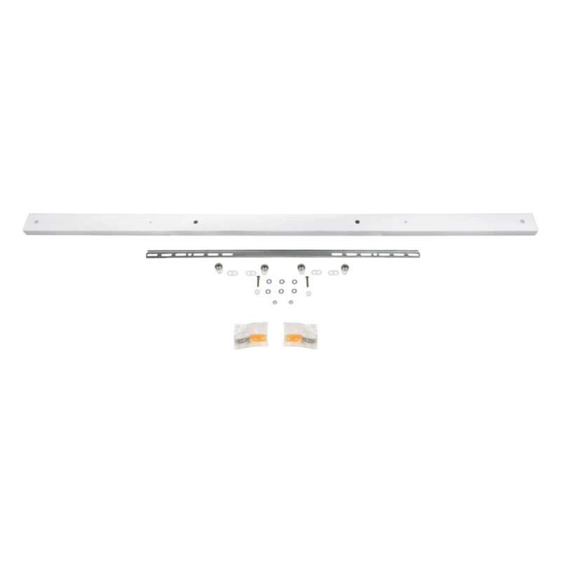 GLOBOSTAR® WALLBASE 77524 Γραμμική Μεταλλική Ροζέτα για Κρέμαση 4 Φωτιστικών – Λευκό – Μ120 x Π5 x Υ4cm