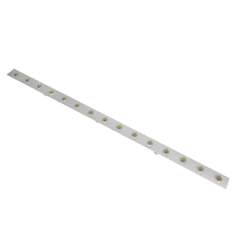 GloboStar® 90829 Μεταλλικο Καλυμμα 1 Μέτρου 15 Τεμαχίων για Ψηφιακή Αλυσίδα Γιρλάντα 20 Σποτ LED με Κωδικό 90140 Ασημί Μ100 x Π4.7 x Υ1cm