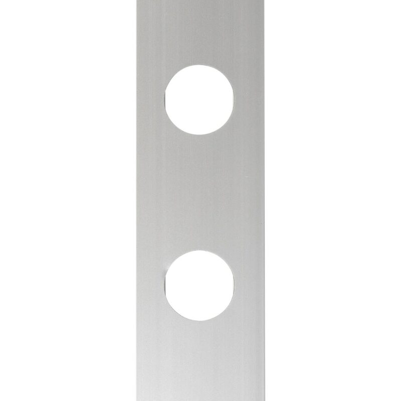GloboStar® 90829 Μεταλλικο Καλυμμα 1 Μέτρου 15 Τεμαχίων για Ψηφιακή Αλυσίδα Γιρλάντα 20 Σποτ LED με Κωδικό 90140 Ασημί Μ100 x Π4.7 x Υ1cm