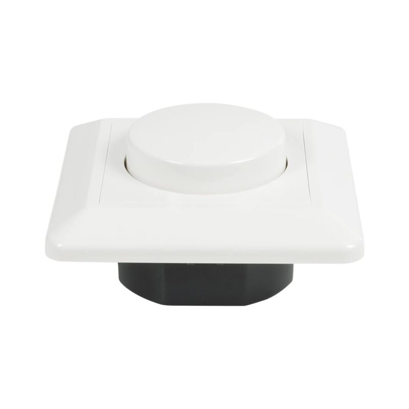 GloboStar® 999-0006 Ροοστάτης Dimmer Τοίχου LED AC100-240V 400W IP20 Μ8.4 x Π8.4 x Υ4.5cm