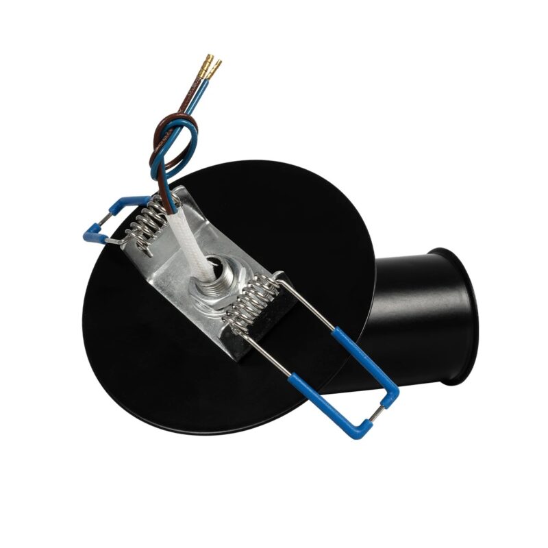 GLOBOSTAR® SARA 999-0058 Χωνευτό Φωτιστικό Οροφής με Ντουί 1 x E27 AC 220-240V IP20 – Μαύρο – Μ8 x Π8 x Υ11cm / Q5.5cm