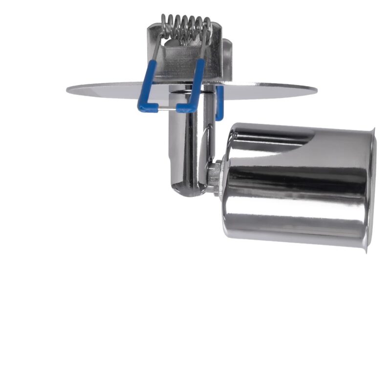 GLOBOSTAR® SARA 999-0059 Χωνευτό Φωτιστικό Οροφής με Ντουί 1 x E27 AC 220-240V IP20 – Ασημί – Μ8 x Π8 x Υ11cm / Q5.5cm