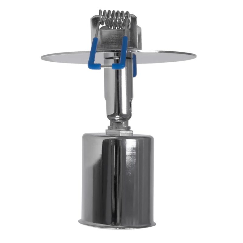 GLOBOSTAR® SARA 999-0059 Χωνευτό Φωτιστικό Οροφής με Ντουί 1 x E27 AC 220-240V IP20 – Ασημί – Μ8 x Π8 x Υ11cm / Q5.5cm