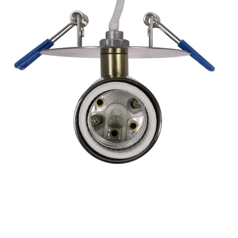 GLOBOSTAR® SARA 999-0062 Χωνευτό Φωτιστικό Οροφής με Ντουί 1 x E27 AC 220-240V IP20 – Μπρούτζινο – Μ8 x Π8 x Υ11cm / Q5.5cm
