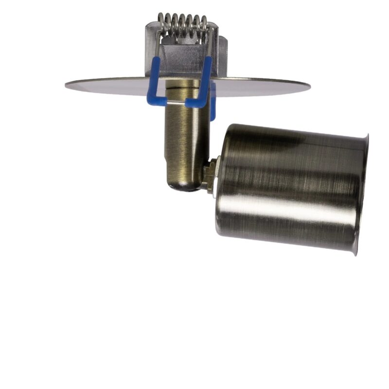 GLOBOSTAR® SARA 999-0062 Χωνευτό Φωτιστικό Οροφής με Ντουί 1 x E27 AC 220-240V IP20 – Μπρούτζινο – Μ8 x Π8 x Υ11cm / Q5.5cm