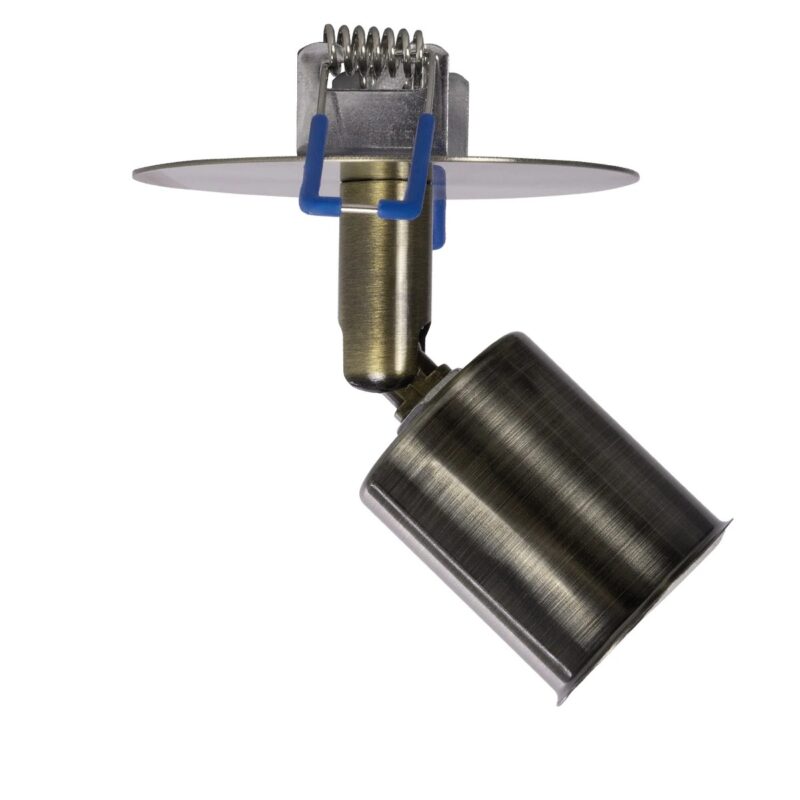 GLOBOSTAR® SARA 999-0062 Χωνευτό Φωτιστικό Οροφής με Ντουί 1 x E27 AC 220-240V IP20 – Μπρούτζινο – Μ8 x Π8 x Υ11cm / Q5.5cm