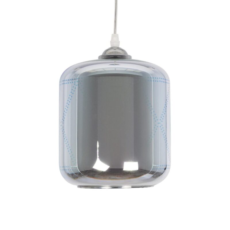 GLOBOSTAR® NEPTUNE 999-0149 Μοντέρνο Κρεμαστό Φωτιστικό Οροφής με Ντουί 1 x E27 AC 220-240V IP20 – Πολύχρωμο – Μ18 x Π18 x Υ25cm