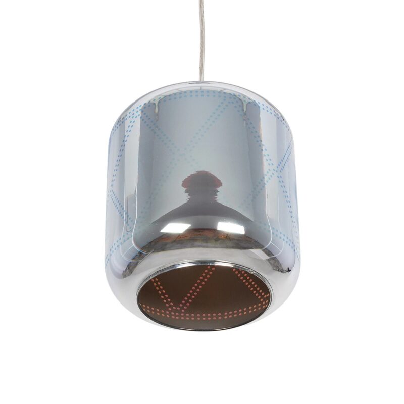 GLOBOSTAR® NEPTUNE 999-0149 Μοντέρνο Κρεμαστό Φωτιστικό Οροφής με Ντουί 1 x E27 AC 220-240V IP20 – Πολύχρωμο – Μ18 x Π18 x Υ25cm