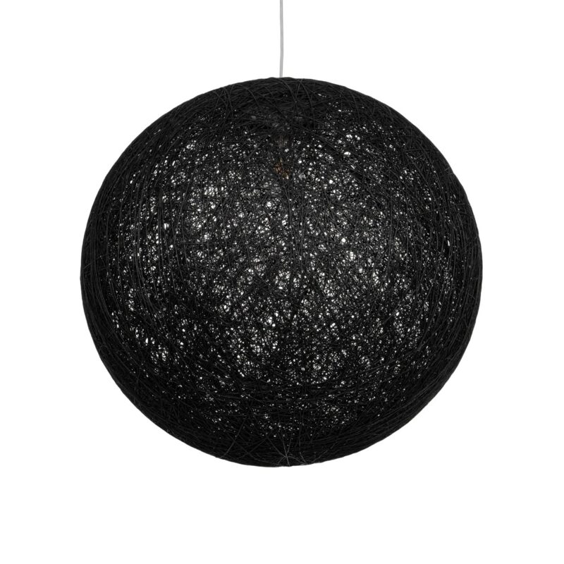 GLOBOSTAR® OCEANA 999-0157 Boho Κρεμαστό Φωτιστικό Οροφής με Ντουί 1 x E27 AC 220-240V IP20 – Μαύρο – Μ60 x Π60 x Υ60cm