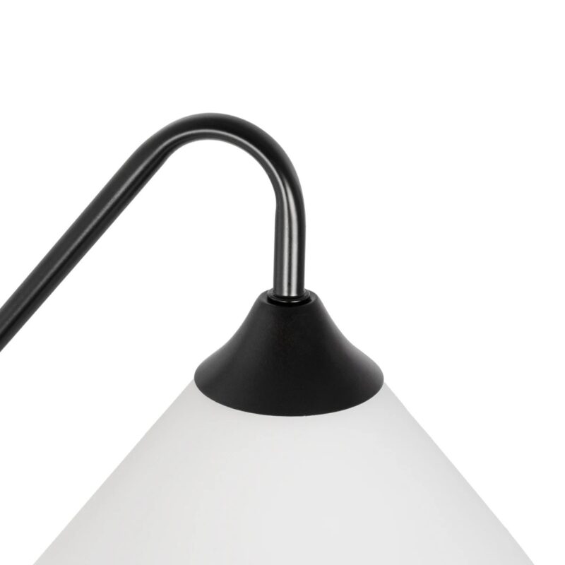 GLOBOSTAR® ALESSIA 999-0177 Μοντέρνο Φωτιστικό Τοίχου – Απλίκα με Ντουί 1 x E27 AC 220-240V IP20 – Μπεζ & Μαύρο – Μ18 x Π26 x Υ29cm