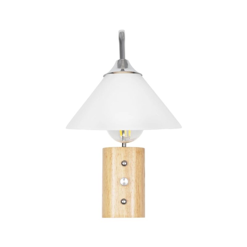 GLOBOSTAR® ALESSIA 999-0179 Μοντέρνο Φωτιστικό Τοίχου – Απλίκα με Ντουί 1 x E27 AC 220-240V IP20 – Μπεζ & Ασημί – Μ18 x Π26 x Υ29cm